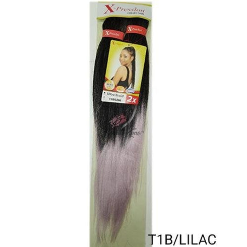 XPRESSION PRE STRETCHED ULTRA BRAID 2x PACK BRAID EXTENSIONS 46" LENGTH